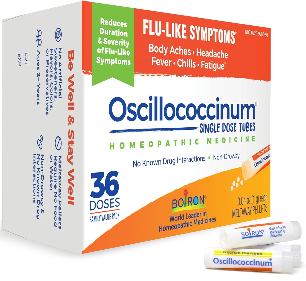 Boiron Oscillocicinum Médecine homéopathique pour symptômes pseudo-grippaux, Blanc, 36 Compte