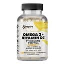 Gebohrte Ernährung Vegan Omega 3 und Vitamin D3 Ergänzung 90Ct