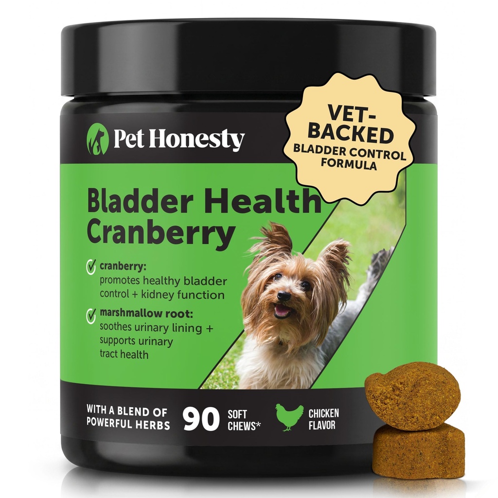 Bladder Health Cranberry Ergänzung für Hunde – Nierenstütze für Hunde, Cranberry & D-Mannose für Hunde Urinary Tract Health, Hunde Urine & Bladder Support (Hühner)
