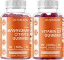 Vitamatic Magnesio & Vitamina D3 Gummies Combo - 60 Vegan Conte Ogni