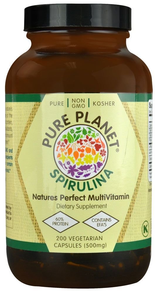 Pure Planet 100% Pure Spirulina, 200 CT