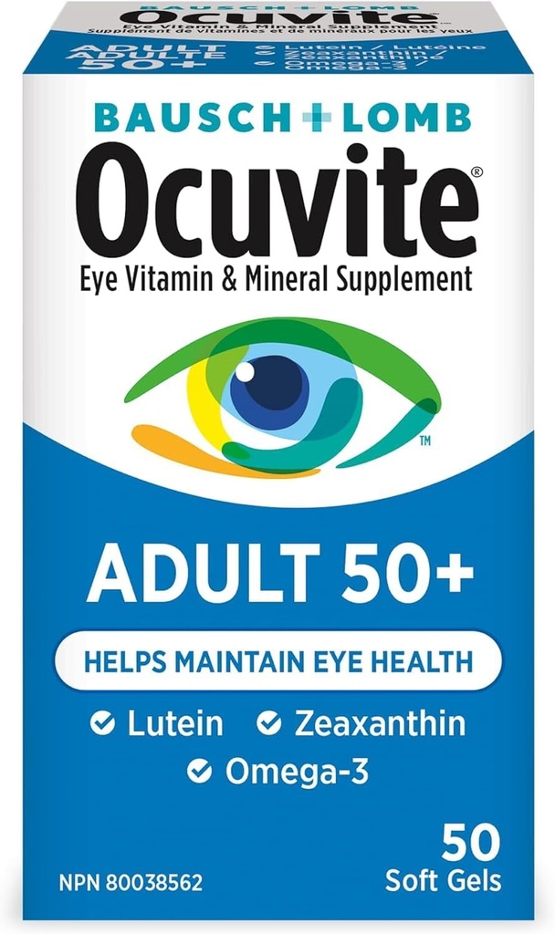 Bausch & Lomb Ocuvite Adulto 50+ Vitamina Occhiale e Supplemento Minerale