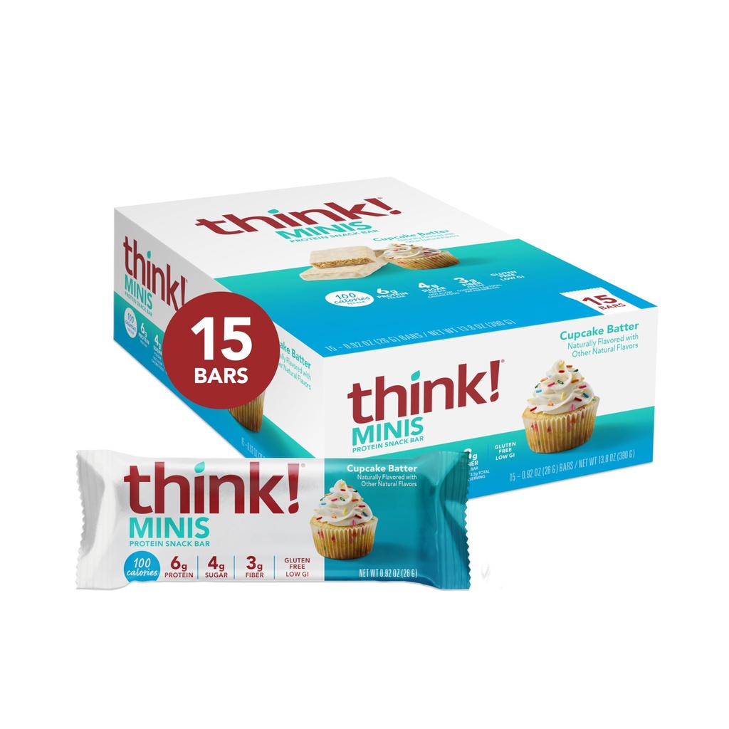 Denk nach! Minis, Cupcake Batter, 15 Count