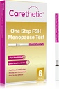 [6 Pack] Kit d'essai de la ménopause caréthétique - Bandes d'essai rapides de la FSH pour la surveillance au stade de la ménopause à domicile, résultats à haute sensibilité