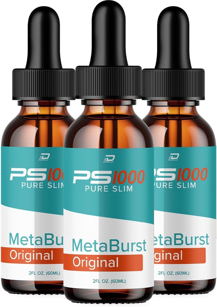 Metaburst PS1000 Pure Drops Liquid Supplement - PS1000 Metaburst Liquid Drops, PS1000 Original Metabolic Support Supplement, PS1000 Pure Metaburst Bewertungen (3 Pack - 3 Monate Versorgung)