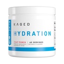 Kaged Hydration Elektrolyte Pulver | Fruit Punch | Hydra-Charge Sports Drink Mix | Pre, Post, Intra Workout | Low Carb, Vegan, Gluten Free | Ergänzungen für Männer & Frauen | 60 Servierungen