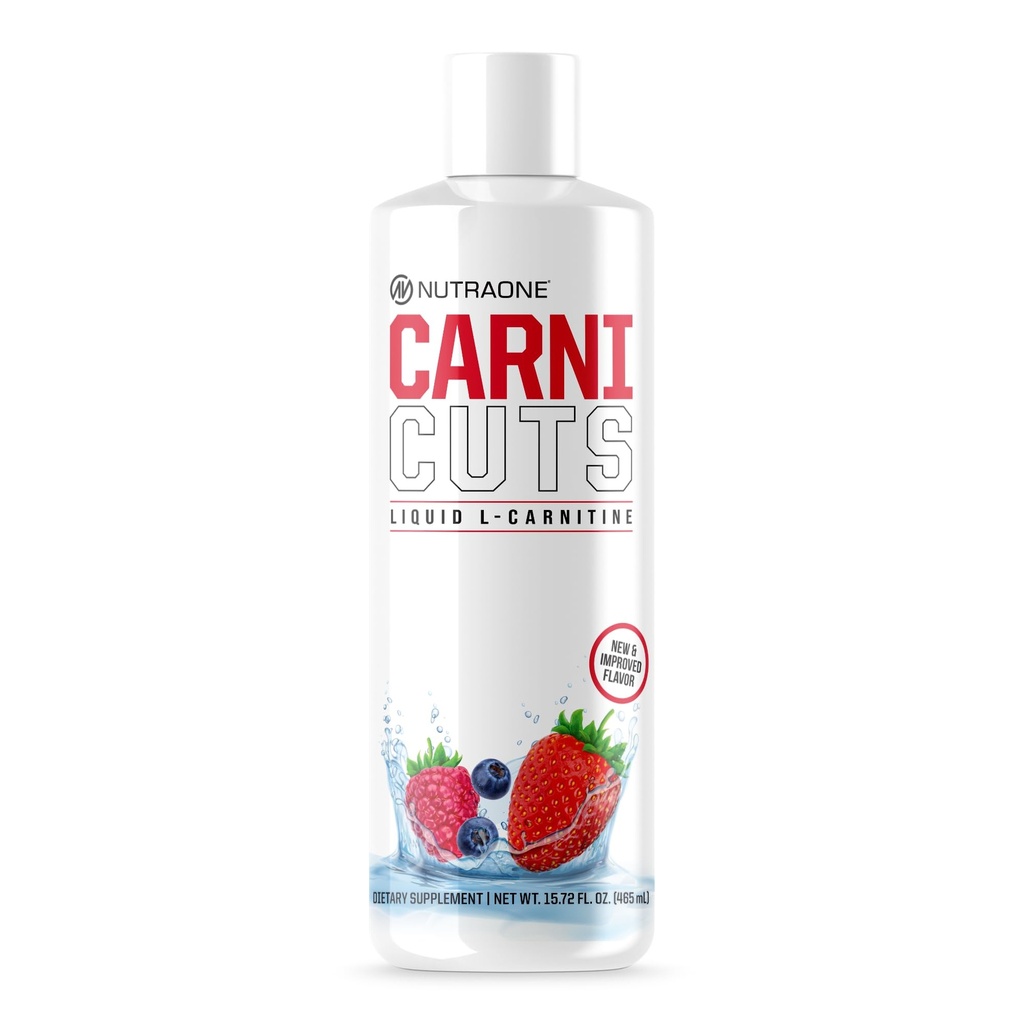 Carnicuts NutraOne L-Carnitine Liquid Supplement Stimulant Free* (Berry Blast - 32 portions)