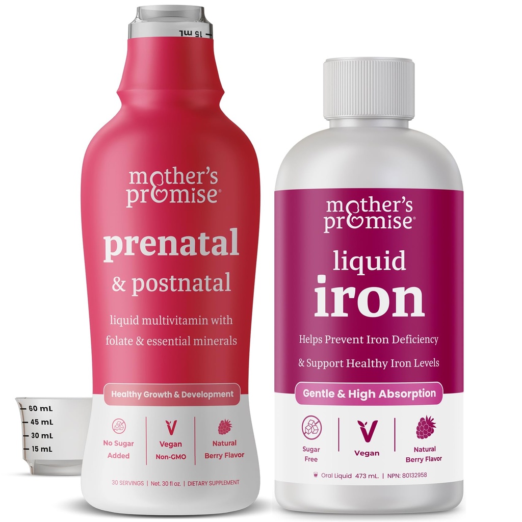Mutter's Promise Liquid Iron & Prenatal Liquid Multi Bundle