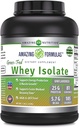 Amazing Formulas Grass-Fed Whey Protein Isolate | 25 Grammi Proteine Per Serving | 5 Lbs (2.26 Kg) | 5.7 Grammi BCAA | Made in USA (5 Lb, Unflavored)