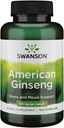 Swanson Premium Marque américaine Ginseng 550 Milligrammes 100 Capsules