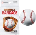 BioSwiss Kids Bandagen, Baseball geformte Selbstklebende Bandage Set, Latexfrei, sterile Wund Pflege, 24 Count