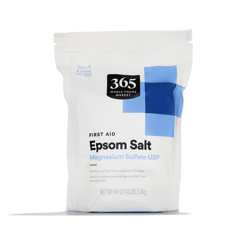 365 von Whole Foods Market, Erste Hilfe Epsom Salz, Magnesiumsulfat USP, 64 Unze