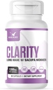 Clarity | Lions Mane + Bacopa - 3rd Party Getestet, Filler-Free, Klinisch dosiert, 60 Count (Pack von 1)