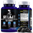 Blackbull Shilajit Pure Himalayan Organic Capsule - Natural Shilajit Resina Organico con 20% Supplemento acido Fulvico, Salute cerebrale, Supporto immunitario invecchiante - Pure Himalayan Shilajit