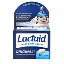 Lactaid Original Stärke Lactose Intolerance Pillen, 9000 FCC Natürliche Lactase Enzyme Dairy Relief Caplets, hilft Gas zu verhindern, Bloating & Durchfall aufgrund Lactose Empfindlichkeit in Erwachsene & Kinder, 120 Zähler