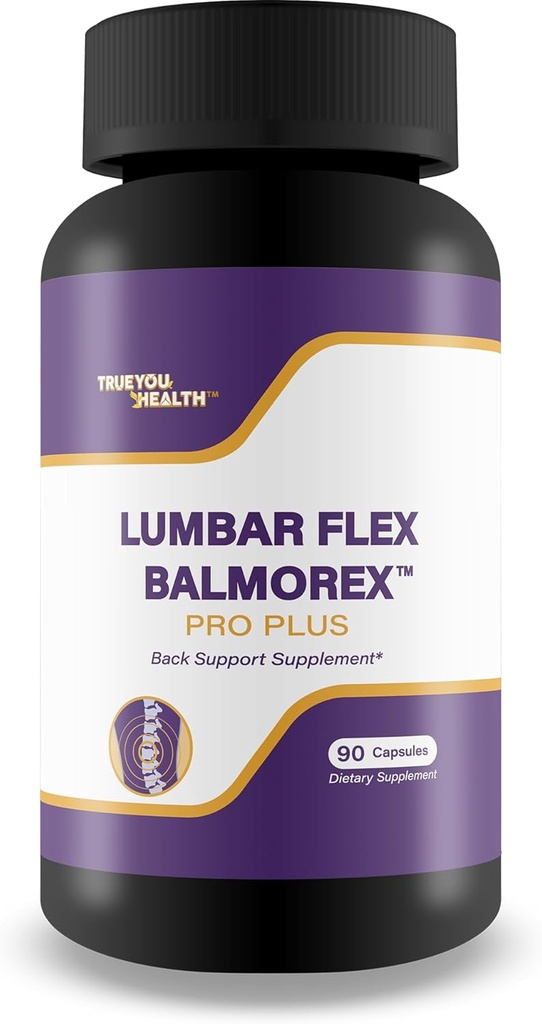 Lumbar Flex Balmorex Pro Plus Supplément dos - Nos meilleures pilules de dos - Supplément de soutien du dos naturel - Pilules de dos inférieur - Pilules de dos inférieur