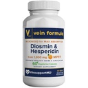 Vein Formula Diosmin Hesperidin 1000mg, Micronized Bioflavonoids Blend for Blood Circulation, Vein Support MPFF Supplemento per Circolazione in gambe e piedi, e Sano supporto di flusso sanguigno, 60 capsule