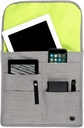 SO~MINE Airplane Pocket Organizer | Tray Table Cover | In Flight Seat Back Organizer Bag | Commuter Essential Travel Bag | Media Pouch For Flying | Travel Gift | Attaches To Luggage