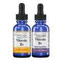HoneyCombs Vitamine B1 (Thiamine) et B2 (Riboflavine) gouttes – végétalien, non-OGM, liquide sans alcool pour la santé, digestion, cheveux, peau et ongles