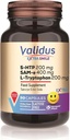 VALIDUS Extra Lächeln 5-HTTP 200 mg + L- Tryptophan 200 mg + Sam-e 400 mg 30 Kapseln (Vcaps Plus)