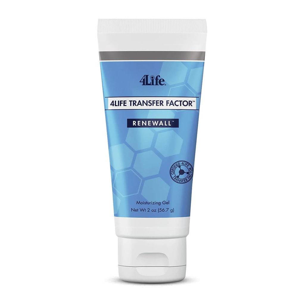4Le facteur de transfert de la vie renouvelle tout le gel - soins topiques de la peau avec Aloe Vera, extrait de lavande, huile d'eucalyptus et romarin - 2oz