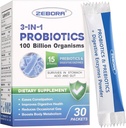 Probiotika für Frauen und Männer - 100 Billion Plus Verdauungsenzyme & Präbiotika, Höchste Potenz 3-in-1 vollständige Probiotika für Verdauungsmedizin, Immununterstützung