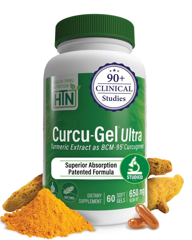 Valore nutrizionale della salute Curcu-Gel 650mg BCM-95® Curcugreen Curcumin| Alto assorbimento | Risposta infiammatoria sana | Studi clinici | Terza Parte Testata | Non-GMO (Pacchetto di 60)