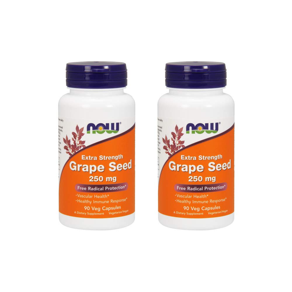 MAINTENANT Aliments Extrait de graines de raisins 250mg, 90capsules V - (paquet de 2)