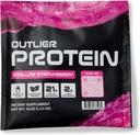 Pflanzenbasierte klare Protein Erdbeere - Vegetarisch & Vegan - Einfach zu digest, Glutenfrei, Zuckerfrei, Molkefrei, Sojafrei (25 Single-Serving Packets, Erdbeere)