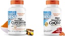 Dr. BEST DRB-00107 High Absorption Curcumin aus Kurkumawurzel mit C3 Complex & BioPerine 500mg & High Absorption CoQ10 mit BioPerine, Glutenfrei, Natürlich gefruchtet, Herzgesundheit
