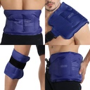 REFIX Ice Pack for Injuries Gel réutilisable pour le bas du dos, packs froids pour l'épaule arrière, l'ormeau, la hanche, la jambe, l'enroulement autour du genou entier, compression froide douce, 16 × 9" Marine
