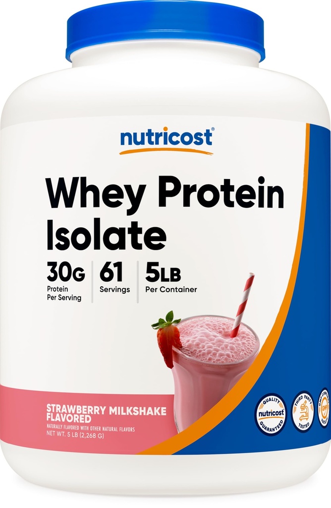 Nutricost Whey Protein Isolate (Shake de lait aux mûres) 5LBS