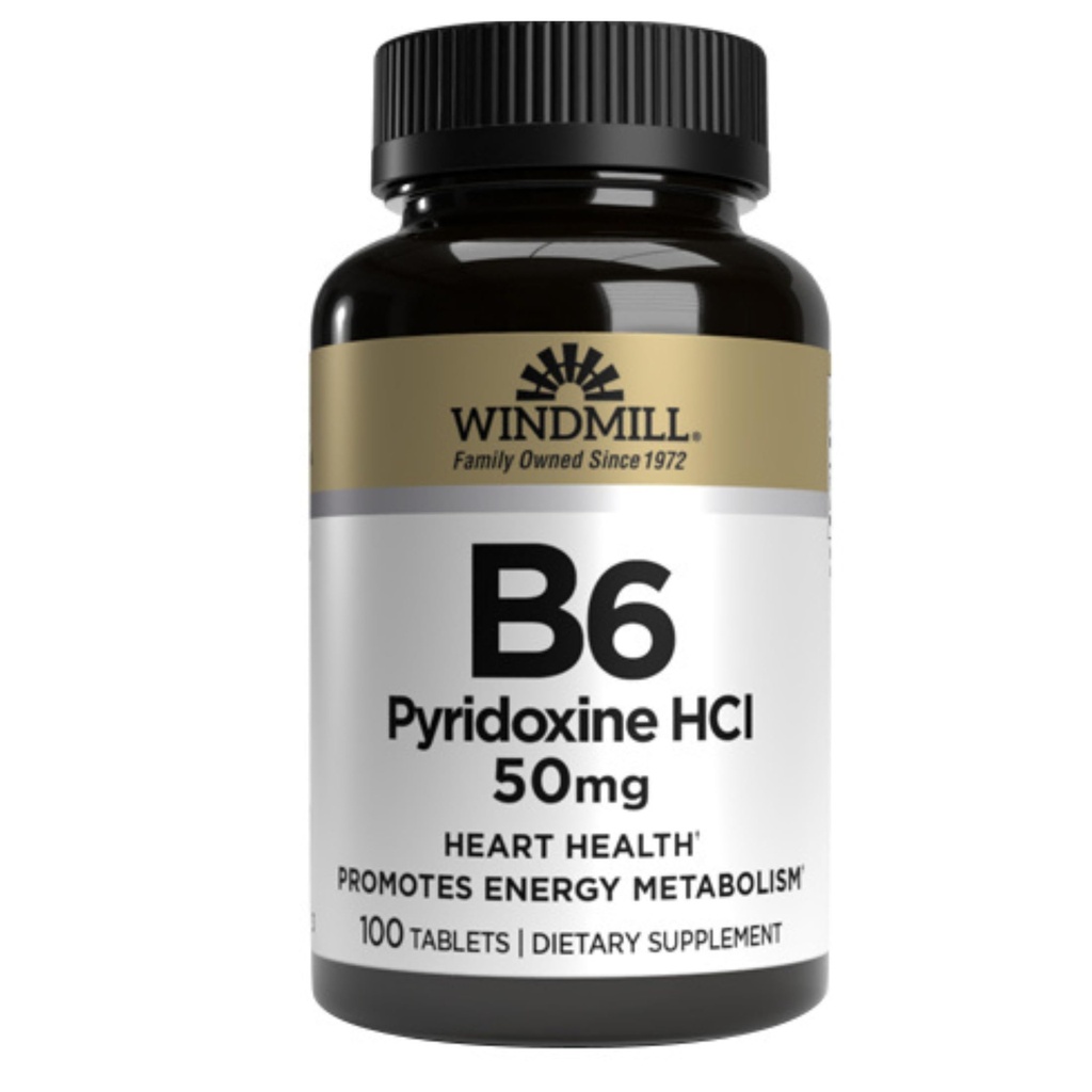 Vitamine B-6 TABS 50 MG WMILL Taille: 100