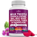 NUOVO AGE Latte Thistle NAC Chanca Piedra barbabietola Razza di Dandelion Root Astragalus - Plus TUDCA & Ginger - 60 Conte