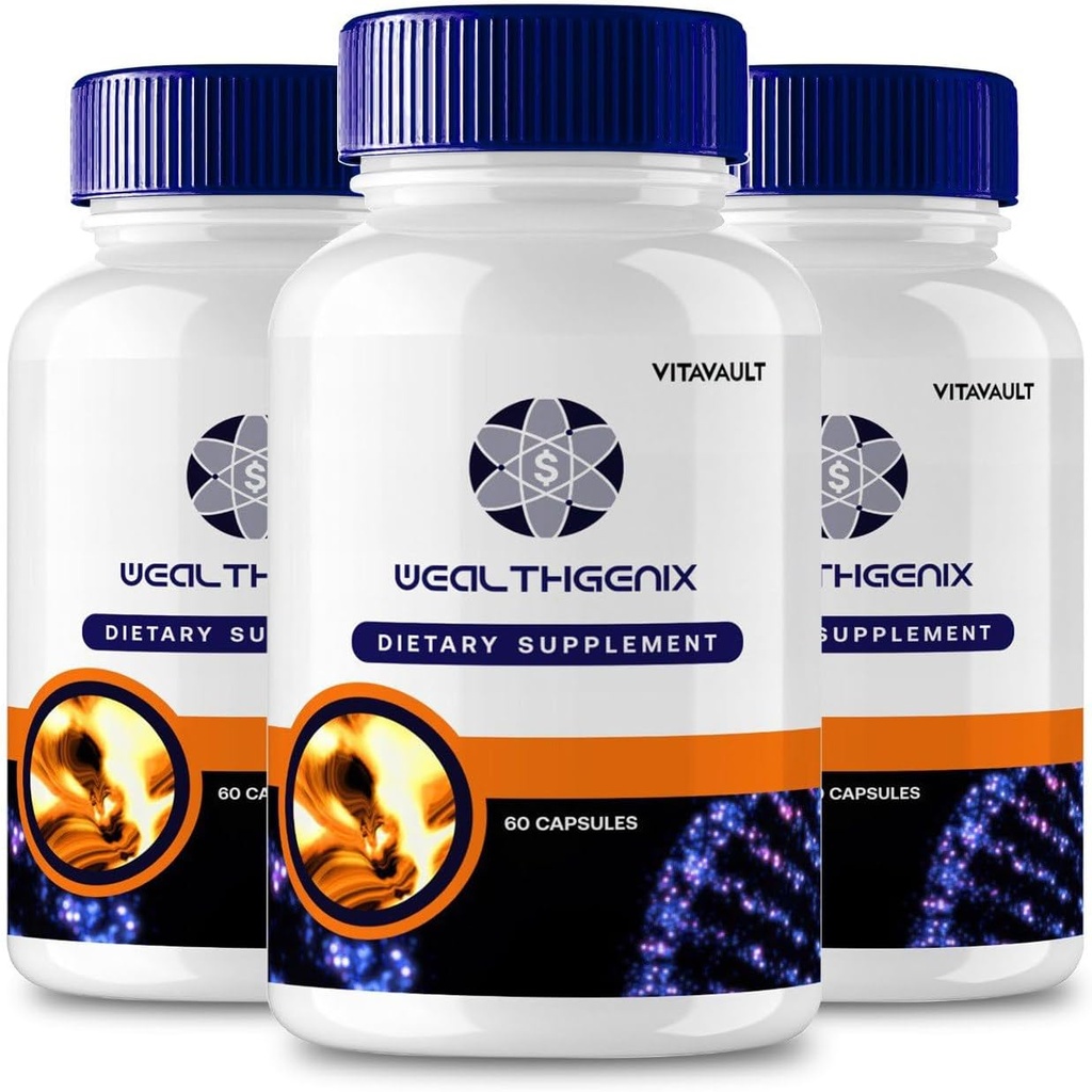 Gélules WealthGenix, pilules de supplément de soutien WealthGenix - Fort maximum, Gélules Wealth Genix Health & Wellness, Gélules WealthGenix Toutes les pilules de formule naturelle, Gélules Wealth Genix Avis (3 Pack)