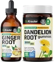 BIO KRAUTER Ginger Root Tincture 4 Fl. Oz. & Dandelion 60 Gummis