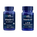 Vitamina C & Quercetin Plus Vitamina D3 5000 IU - 250 Compresse Vitamina C Supporto Immune Plus 60 Vitamina D3 Softgel per Bone, Cervello e Salute Immune