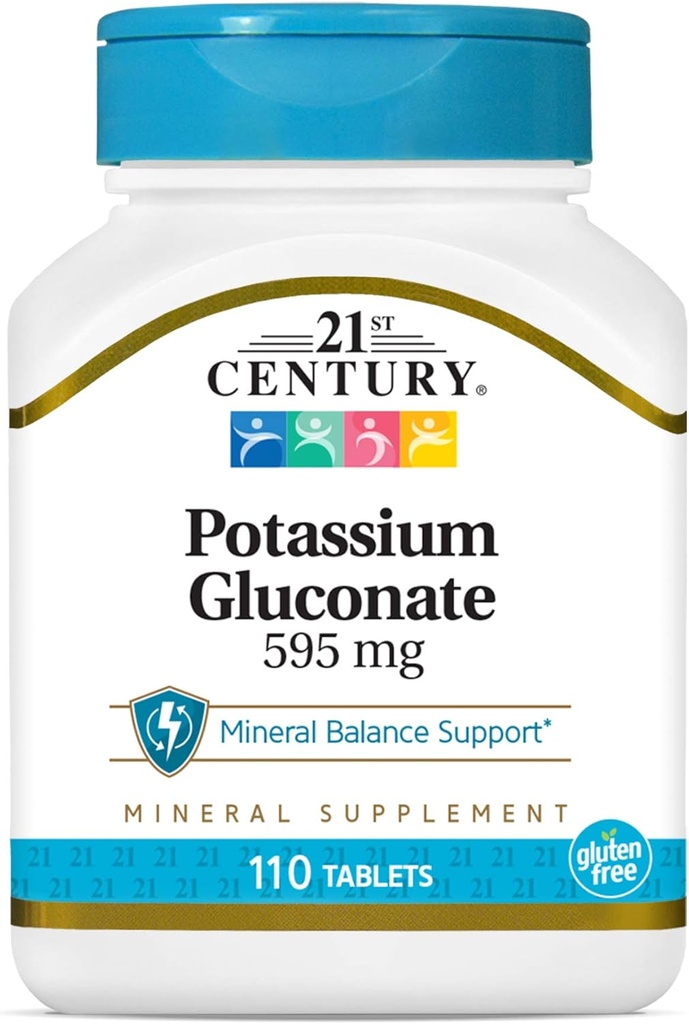 21st Century Kalium 595 mg Tabletten, 110 Count (Pack von 3)