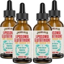 Liposomale Glutathione Liquid 2000MG – Antioxidante Detox-Ergänzung für Frauen & Männer, Aging Defense, Liver Function & Energy, mit Hyaluronsäure + Aloe Vera + Vitamin C, Natural & Vegan, 8 FL.OZ