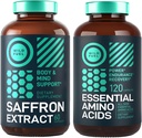 Essential Amino Acid Supplement and Pure Saffron Extract Energy and Mood Bundle