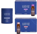 Collagen Peptide Powder & Liquid Collagen Elixir Shots for Women & Men - Typ I & III Premium Grass-fed Bovine & Marine Collagen - fördert Haarwachstum, Haut, Nagel, Knochen & Gelenkgesundheit (50 Servierungen)
