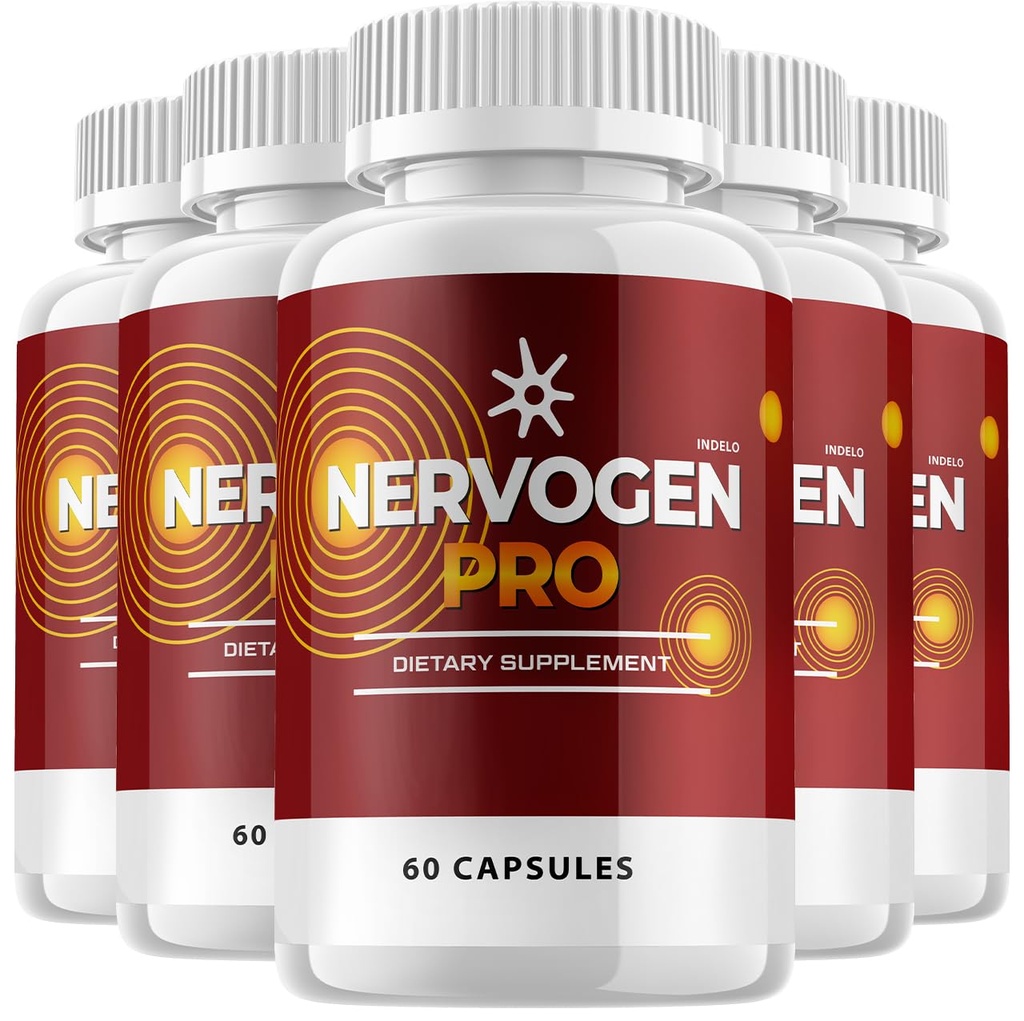 (5 Pack) Nervogen Pro Capsules, Nervogen Pro for Neuropathy Capsules, Nervogen Pro Advanced Formula Nahrungsergänzung, Vitamin C Zink Enhanced - Nervogen Pro Reviews (300 Kapseln)