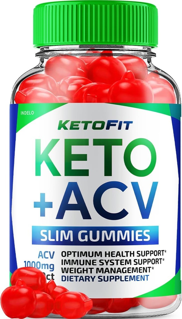 Ketofit ACV Gummies Advanced 1000mg, KetoFit Keto + ACV gestione del peso Gummies Aceto di sidro di mele Keto Fit ACV Gummies Integratore alimentare Ketofit Gummies Recensioni Vitamina B12 B6 (60 Gummies)