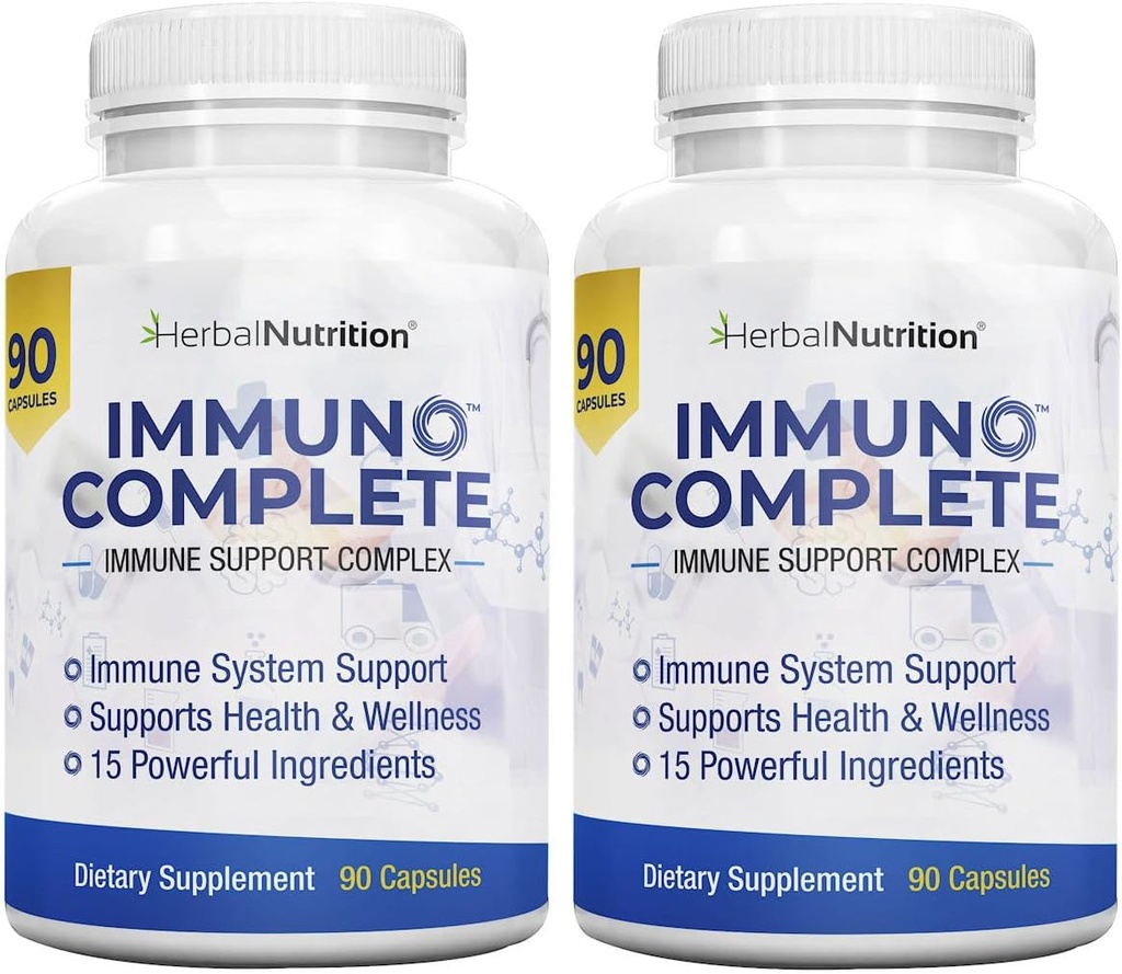 Immun Komplettieren Sie eine Immununterstützungsergänzung mit Vitamin C, D, Zink, Magnesium, Elderberry und 10 weiteren synergistischen Inhaltsstoffen für Immununterstützung (2)