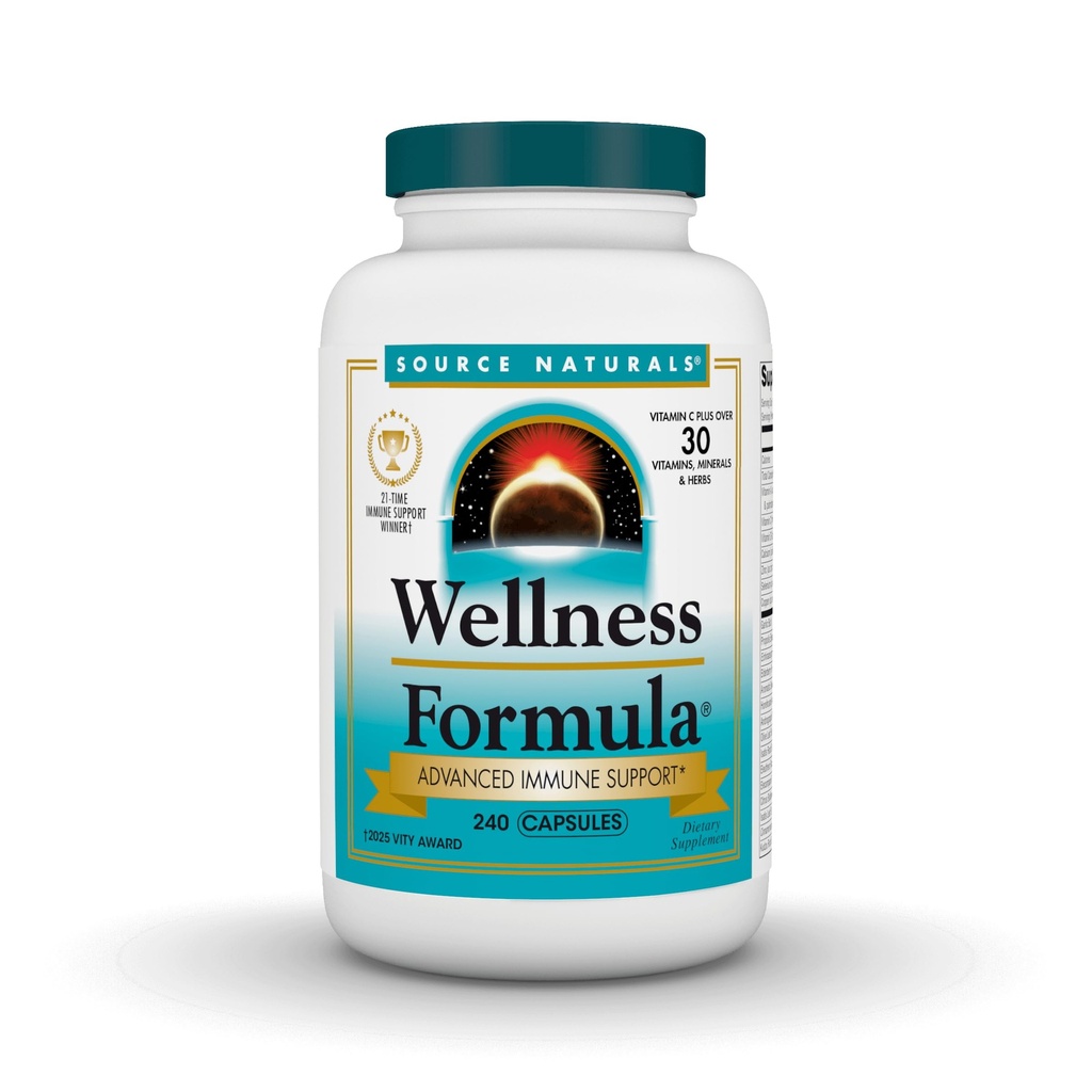 Source Naturals Wellness Formula Bio-Alignated Vitamines & Herbal Defense Advanced Immmune Support* - Supplément diététique et rappel d'immunité - 240 Capsules