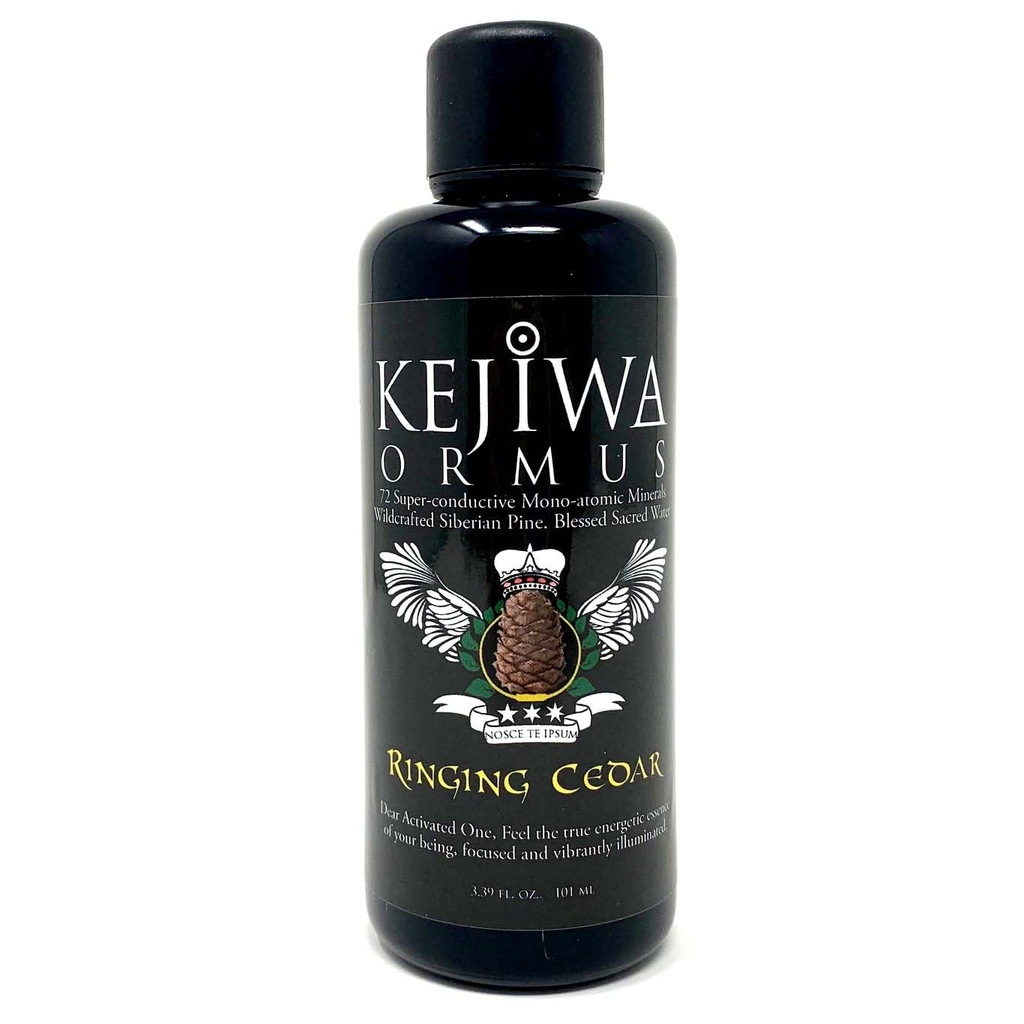 Kejiwa RINGINGING CEDAR Ormus: Sibirische Kiefer mono-atomische Ormus-Mineralien für Dritte Augenaktivierung, Vitalität & Energie Unterstützung 3.4 fl oz