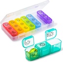 Große 7 Tage Pill Organizer Weekly, Chrxbei Daily Medicine Container 3-Times-a-Day, Medication Holder für Vitamine, Fischöle, Supplement, Deep Pills Planer für Ältere und Familie - Morning Noon Night