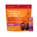Hydrant - Immunität Elektrolytpulver, Elderberry Flavor, 30 Instant Rehydration Stick Packs - Elektroyte Mischung mit Vitamin C, Vitamin D und Zink für Immununterstützung