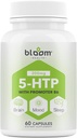5 HTP 200mg supplemento, vitamina B6 sonno naturale, concentrazione, mood Enhancer- 4 in 1 Formula Vegan Gluten, grano, lattosio, capsule senza soia - 60 conte
