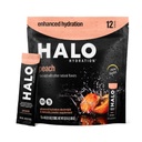 HALO Hydration - Electrolyte Drink Mix | Idration Powder Packets | Peach Flavor– For Sports and Cycling | Easy Open Single Serving Stick | 12 Stick